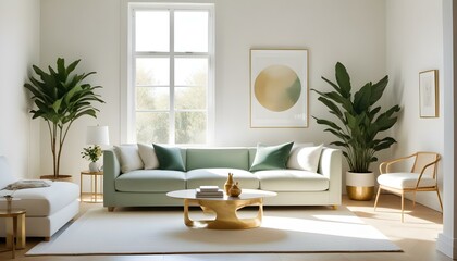 Photo interior modern design room 3d illustration