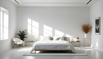 Photo interior modern design room 3d illustration