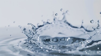 Water Droplet Splash and Ripples