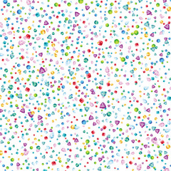 Vector colorful gem stones background element in flat style
