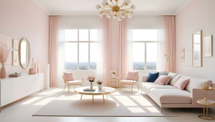 Photo interior modern design room 3d illustration