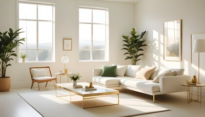 Photo interior modern design room 3d illustration