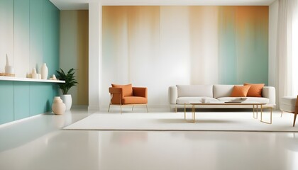 Photo interior modern design room 3d illustration