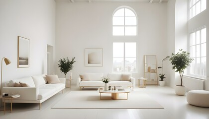 Fototapeta premium Photo interior modern design room 3d illustration