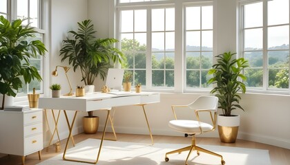 Obraz premium Photo interior modern design room 3d illustration;