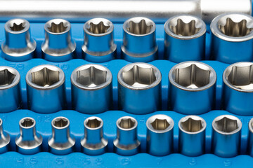 hex socket set, close up