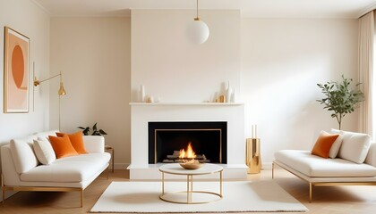 Photo interior modern design room 3d illustration;