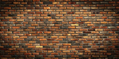 Naklejka premium Dark seamless background featuring weathered old bricks