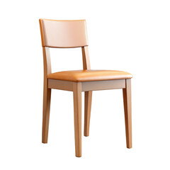 wooden chair isolated on white