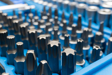 Obraz premium Socket wrench toolbox isolated on white background 