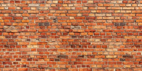 Seamless background texture of weathered old red brick wall for design projects