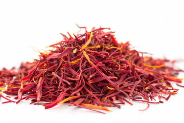 saffron scattered close-up, selective focus