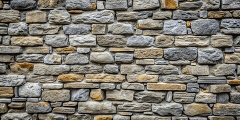 Fototapeta premium Close up of old grey stone wall providing a textured background