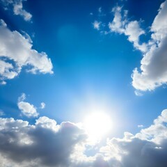 blue sky with clouds