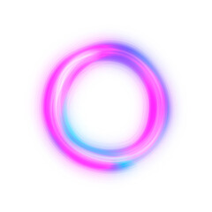 glowing circle. neon ring transparent png