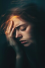Unfocused Sorrow: Abstract Representation of a Depressed Woman