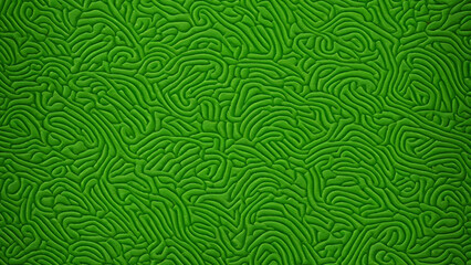 Seamless green pattern with lines and floral elements for a decorative wallpaper design