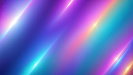 Fototapeta premium A vibrant abstract background with gradients of purple and blue, featuring light reflections.