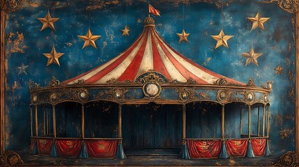 antique victorian circus poster vibrant illustrations and ornate fonts with vintage design elements bold colors intricate typography and classic circus themed artwork