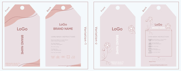 Fototapeta premium Simple hang tag for clothing industries 