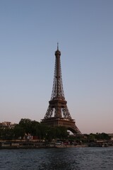 eiffel tower at sunset
