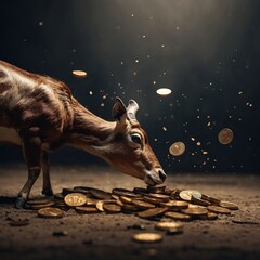 christmas, deer, winter, vector, reindeer, animal, holiday, illustration, snow, card, design, xmas, silhouette, cartoon, new year, year, horse, snowflake, celebration, decoration, nature, new, tree, s