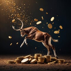 christmas, deer, winter, vector, reindeer, animal, holiday, illustration, snow, card, design, xmas, silhouette, cartoon, new year, year, horse, snowflake, celebration, decoration, nature, new, tree, s