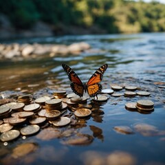butterfly, insect, nature, flower, wings, animal, summer, macro, orange, beauty, wildlife, fly, spring, garden, colorful, plant, beautiful, black, wing, leaf, butterflies, insects, fauna, closeup, bug