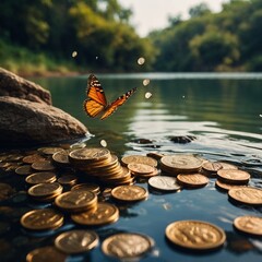 money, coin, currency, coins, finance, business, cash, bank, euro, wealth, banking, change, penny, savings, metal, gold, stack, silver, investment, financial, pile, dollar, heap, treasure, finances