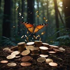 money, coin, currency, coins, finance, business, cash, bank, euro, wealth, banking, change, penny, savings, metal, gold, stack, silver, investment, financial, pile, dollar, heap, treasure, finances