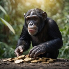 animal, zoo, mammal, wildlife, wild, black, nature, pan troglodytes, baby, portrait, looking, sitting, face, jungle, old, bonobo, animals, funny, endangered, mouth, young, hairy