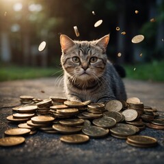 cat, animal, pet, kitten, cute, feline, domestic, portrait, fur, eyes, mammal, white, young, pets, eye, nature, grass, kitty, green, animals, small, looking, hair, adorable, black
