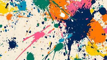 Colorful Ink Stains on White Background, Texture, Pattern Background, Wallpaper, Cover and Screen of Smartphone, PC, Laptop, 9:16 and 16:9 Format
