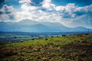 vintage photograph of the English countryside 