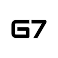G7 logo design for your design. Vector illustration