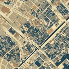 Urban vector city map of Jazan, Saudi Arabia, displaying detailed streets, landmarks, infrastructure