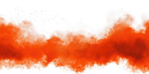 Fototapeta premium Explore the vibrant essence of autumn with this high-resolution watercolor texture, featuring warm shades of red and orange, perfectly capturing the heart of the fall season