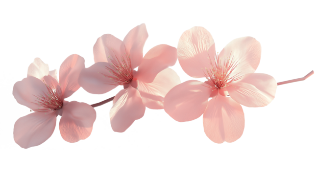 A close up of a pink flower with a white background. The flower is the main focus of the image, and it is in full bloom
