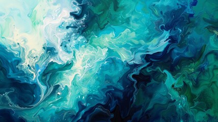 Abstract Ocean Swirls