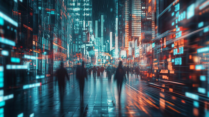 Obraz premium background with code