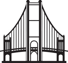 golden gate bridge silhouette