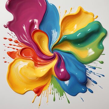 recommend clip art: Abstract multicolor rainbow painting illustration, abstract rainbow with colorful splash of paint in white background, Watercolor rainbow on white background