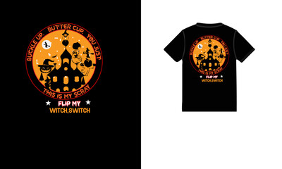 This is Halloween T shirt design . It looks very beautiful