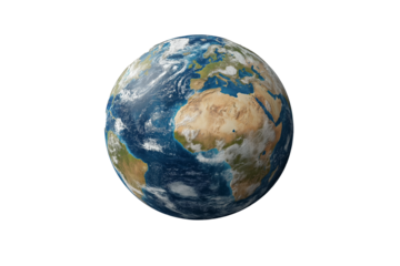 A high-resolution, detailed image of the Earth captured from space, showcasing the continents of Africa, Europe, and the Middle East. 