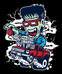 Funny sportsman vector art character graphic drawing illustration for stickers, streetwear, t-shirts, logos, print-on-demand, print, or branding