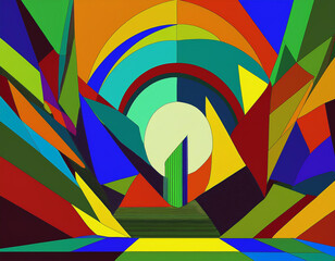 Retro Futuristic Background in a Dynamic Design