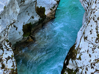 The Small Soča Gorge (Slovenia) - Kleine Soca-Schlucht oder Kleinen Soca-Tröge (Kleinen Soca-Troege, Slowenien) - Mala korita Soče (Slovenija)