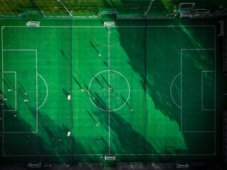 Aerial view of a football pitch © JAGDrone