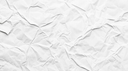 Obraz premium Crumpled White Paper Background