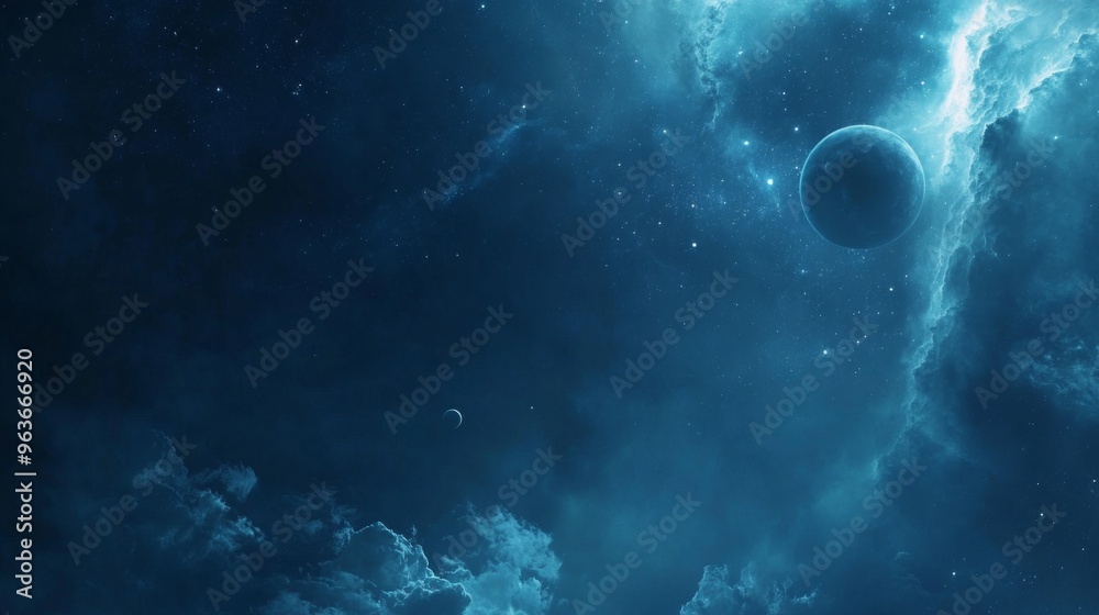 Canvas Prints cosmic nebula background